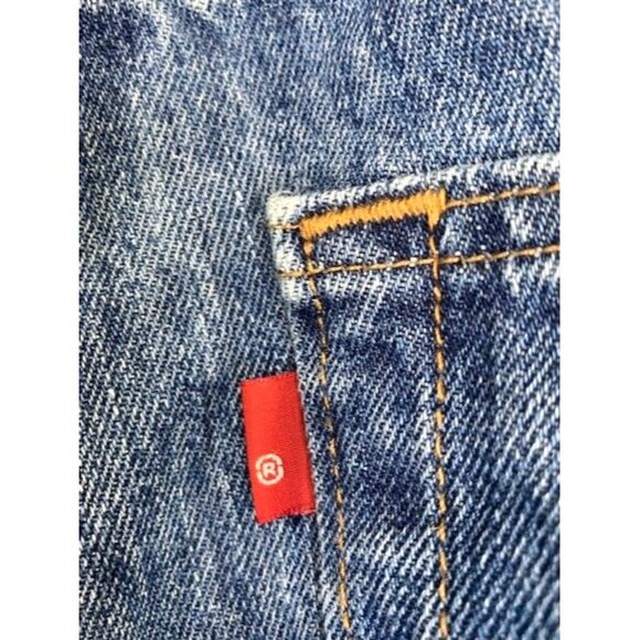 Levis 501XX Original Fit Button-Fly Jeans W34 L29 Blue Straight Leg Button Fly - Picture 9 of 12